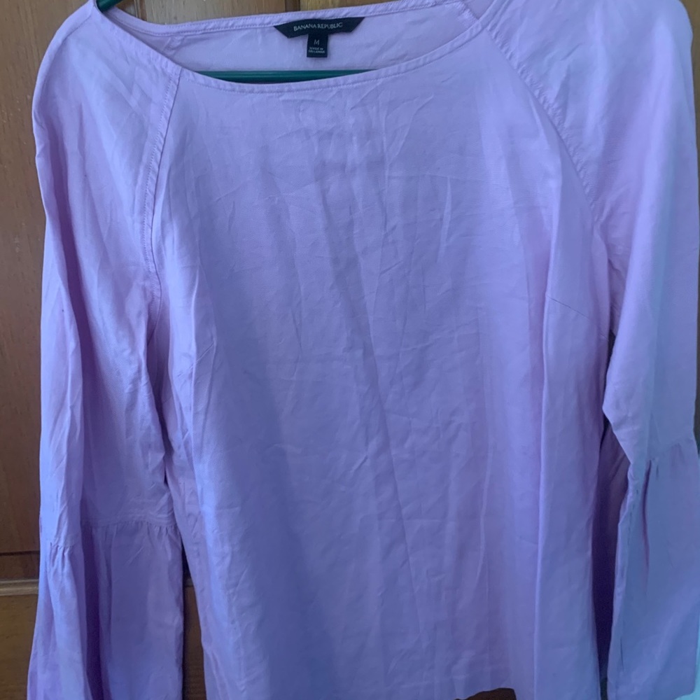 Lavender top with flared sleeve